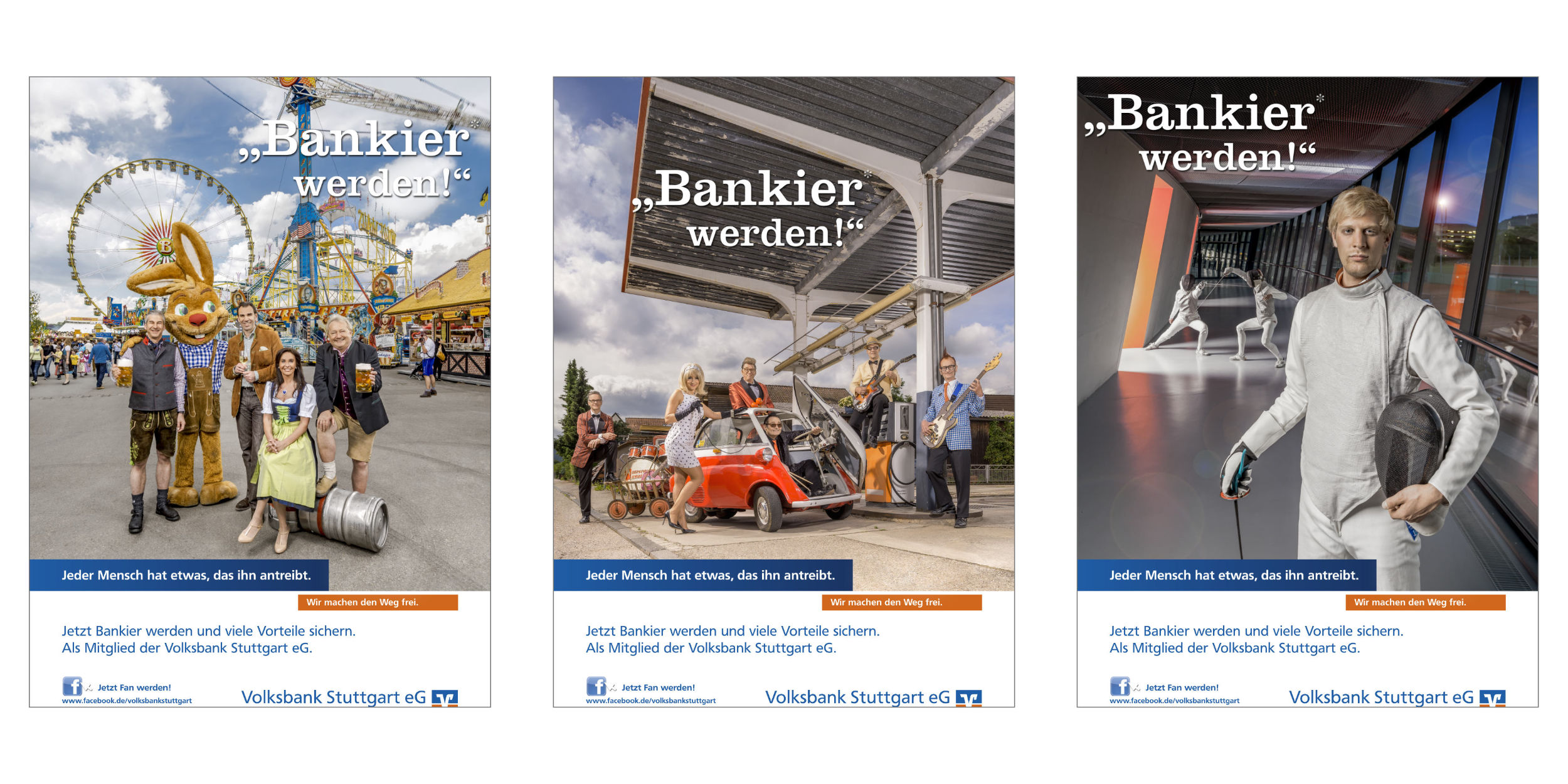 Kampagnen Fotografie Volksbank Stuttgart eG Bankier werden! Stuttgart und Umgebung